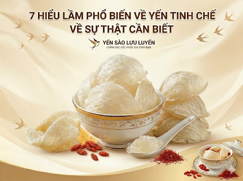 7 hiểu lầm phổ biến về yến tinh chế và sự thật cần biết