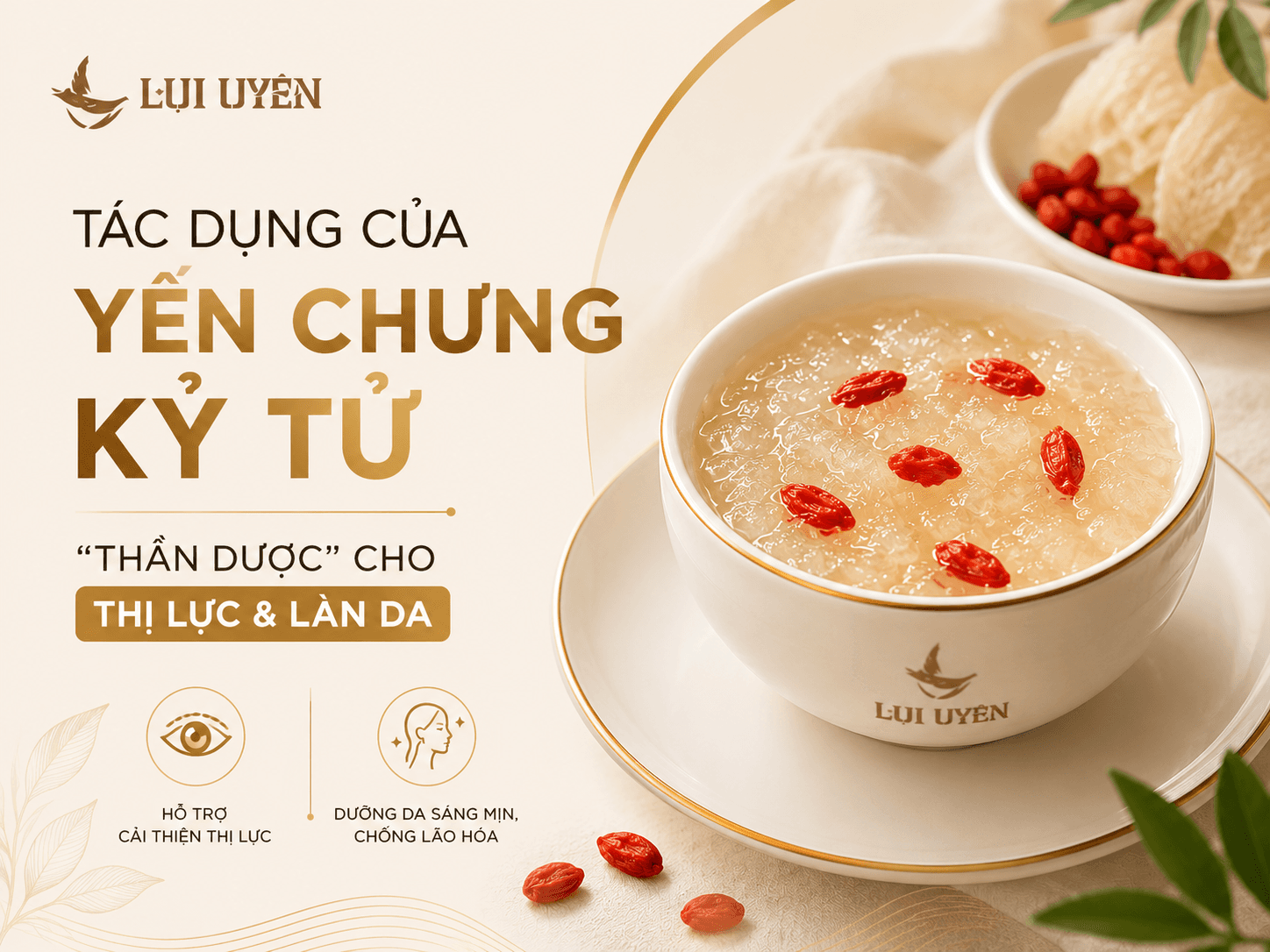 Tác Dụng Của Yến Chưng Kỷ Tử: "Thần Dược" Cho Thị Lực & Làn Da