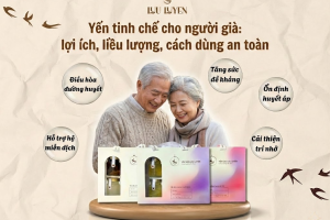 Yến tinh chế cho người già: lợi ích, liều lượng, cách dùng an toàn