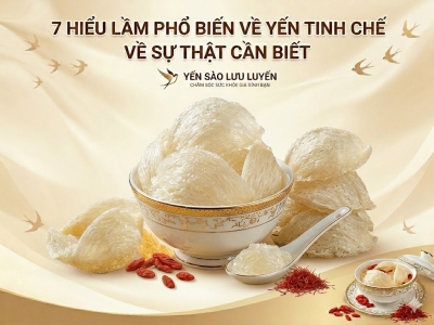 7 hiểu lầm phổ biến về yến tinh chế và sự thật cần biết