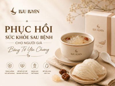 Phục Hồi Sức Khỏe Sau Bệnh Cho Người Già Bằng Tổ Yến Chưng